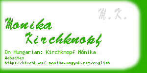 monika kirchknopf business card